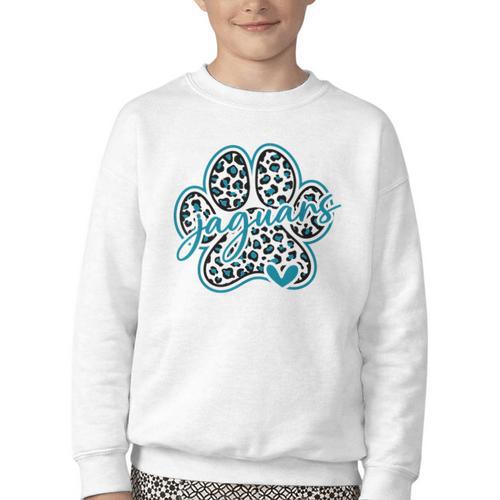 Vintage Jaguar School Sports Team Spirit Back To School Youth Crewneck Sweatshirt - Savourry