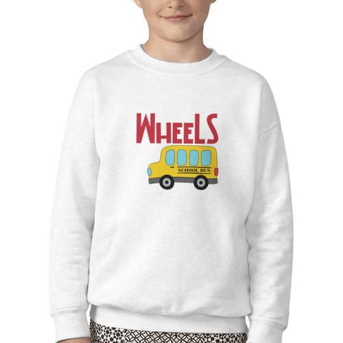 Wheels On The Bus Kids Back To School Youth Crewneck Sweatshirt - Savourry