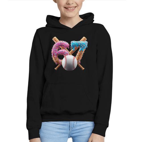 67 Baseball Ice Cream Drip Kids Youth Graphic Youth Hoodie - Sportilla
