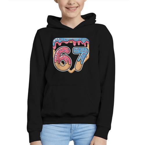 67 Ice Cream Drip Meme Baseball Graphic Youth Hoodie - Sportilla