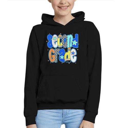 Back To School Hello Second Grade Team 2nd Grade Boy Girl Graphic Youth Hoodie - Savourry