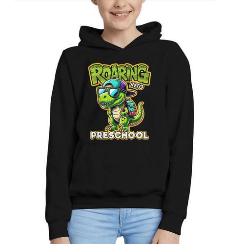 Back To School Preschool Dinosaur First Day Of School Boy Graphic Youth Hoodie - Savourry