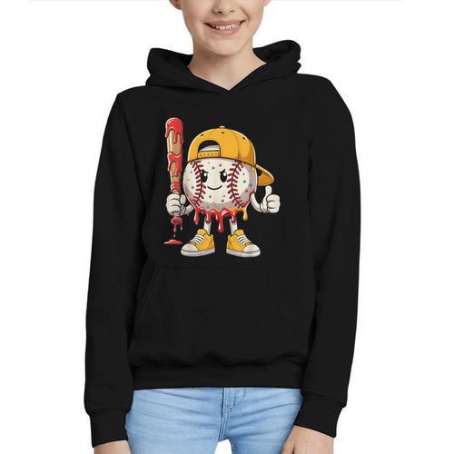 Baseball Drip Baseball Life Style 101 Apparel Youth Graphic Youth Hoodie - Sportilla