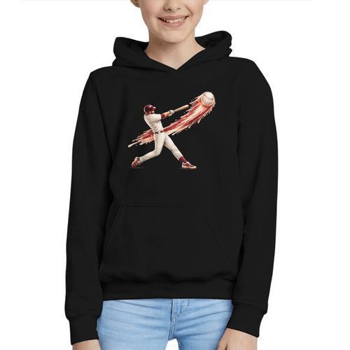 Baseball Drip Team For Boys And Girls Ice Cream Cool Graphic Youth Hoodie - Sportilla