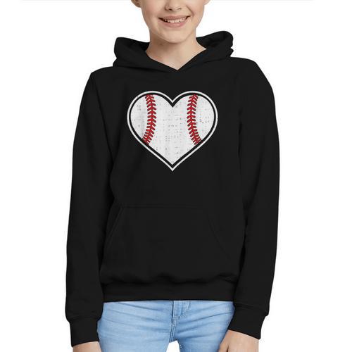 Baseball Heart Love Sport Valentines Day Men Women Boys Kids Graphic Youth Hoodie - Sportilla