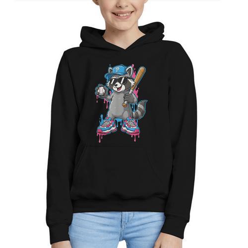 Baseball Ice Cream Drip For Boys And Girls Batter Game Day Graphic Youth Hoodie - Sportilla