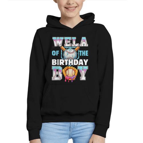 Baseball Ice Cream Drip Wela Of The Birthday Boy Graphic Youth Hoodie - Sportilla