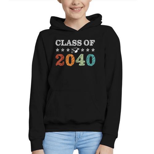 Class Of 2040 Grow With Me First Day School Back To School Graphic Youth Hoodie - Savourry