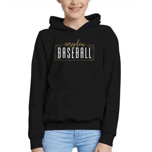 Corydon Baseball School Spirit Indiana Graphic Youth Hoodie - Sportilla