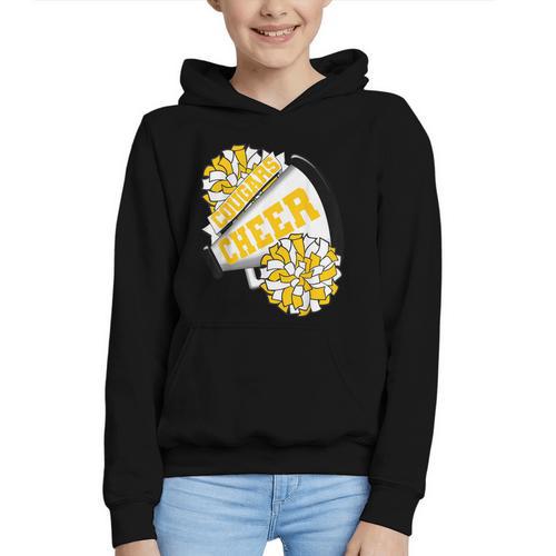 Cougars Cheer Back To School Cheerleading Spirit GY Graphic Youth Hoodie - Savourry