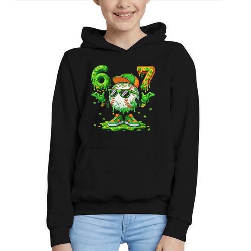 Drip Baseball Irish Shamrock St Patricks Men Boy Kid Graphic Youth Hoodie - Sportilla