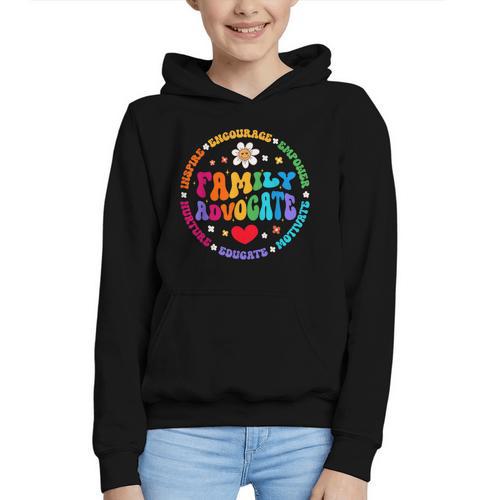 Family Advocate Appreciation Week Back To School PTO Graphic Youth Hoodie - Savourry