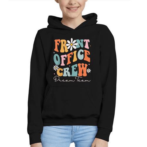 Front Office Dream Team School Secretary Cute Back To School Graphic Youth Hoodie - Savourry