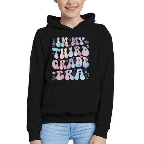 Groovy In My Third Grade Era Tie Dye Kids Boy Back To School Graphic Youth Hoodie - Savourry