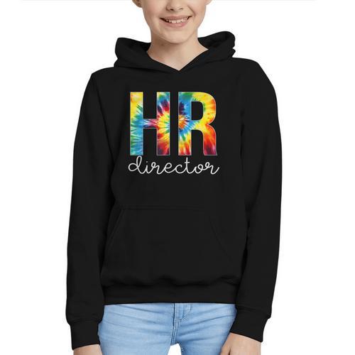HR Director For Work Tie Dye Back To School Appreciation Day Graphic Youth Hoodie - Savourry