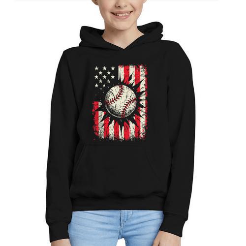 Ice Cream Baseball Drip Respect The Drip Youth Boy Baseball Graphic Youth Hoodie - Sportilla