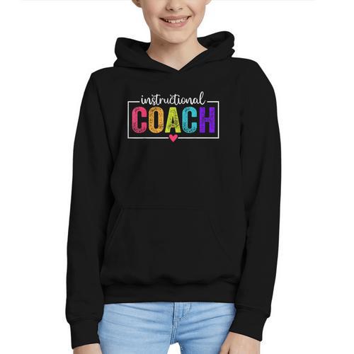Instructional Coach Appreciation Back To School Graphic Youth Hoodie - Savourry