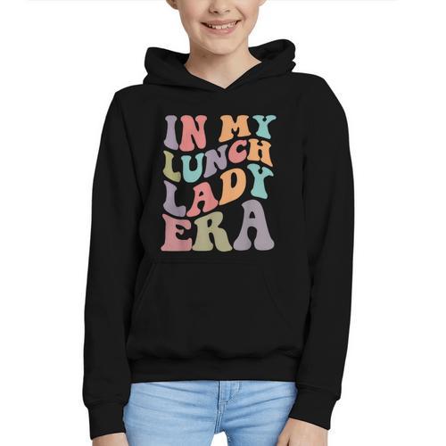 In My Lunch Lady Era Happy First Day Back To School Graphic Youth Hoodie - Savourry