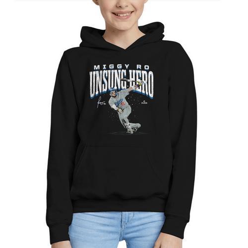 Miguel Rojas Unsung Hero Los Angeles Baseball MLBPA Graphic Youth Hoodie - Sportilla