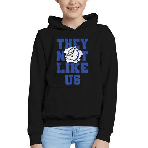 Not Like Bulldog Back To School Spirit B Graphic Youth Hoodie - Savourry