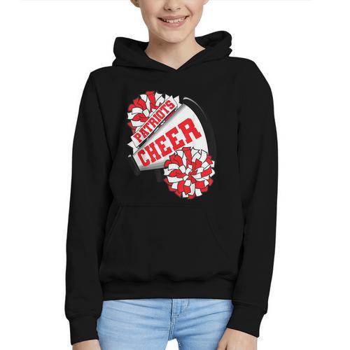 Patriots Cheer Back To School Cheerleading Spirit R Graphic Youth Hoodie - Savourry