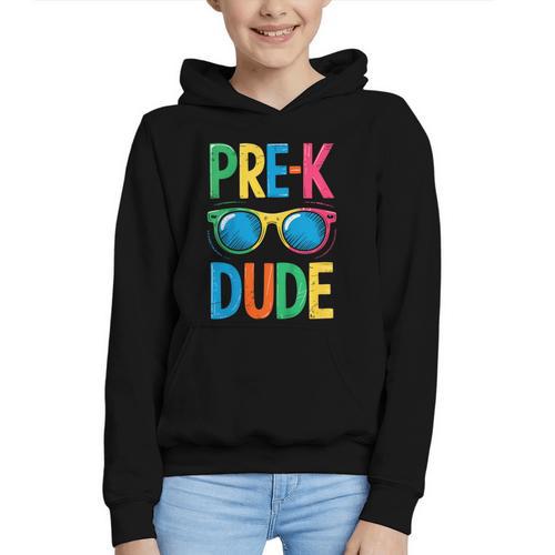 Pre-K Dude Shirt Back To School First Day Of Preschool Boy Graphic Youth Hoodie - Savourry