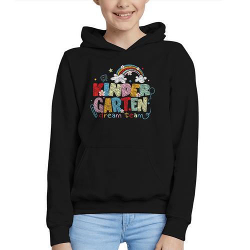Rainbow Kindergarten Dream Painting Team Back To School Graphic Youth Hoodie - Savourry