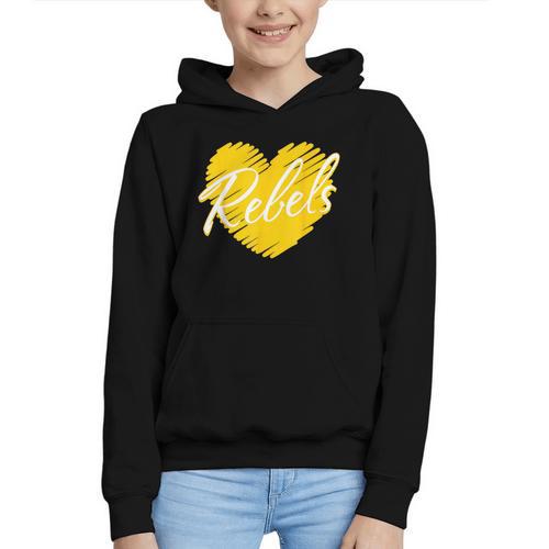 Rebels Heart Back To School Spirit GY Graphic Youth Hoodie - Savourry