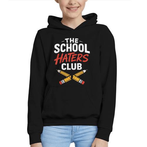 The School Haters Club Student Back To Schools Merch Graphic Youth Hoodie - Savourry