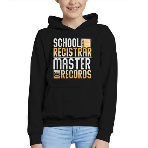 School Registrar Appreciation Back To School Registrar Graphic Youth Hoodie - Savourry