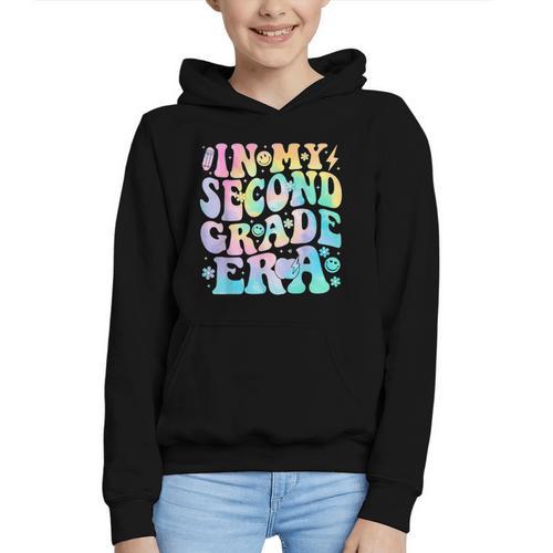 In My Second Grade Era Girl Tie Dye 2nd Grade Back To School Graphic Youth Hoodie - Savourry