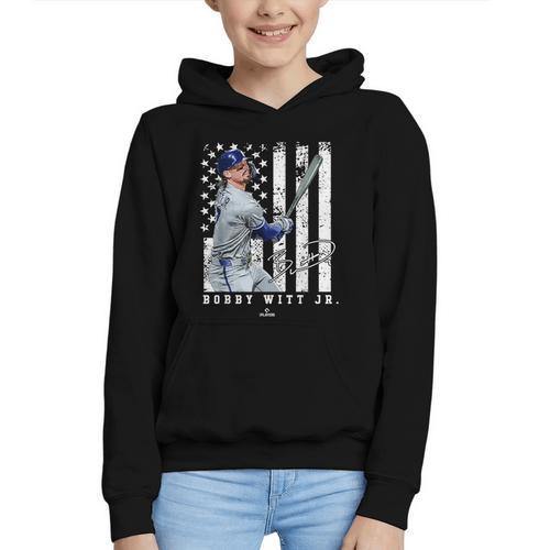 Show Your Pride Bobby WITT Jr Kansas City Baseball MLBPA Graphic Youth Hoodie - Sportilla