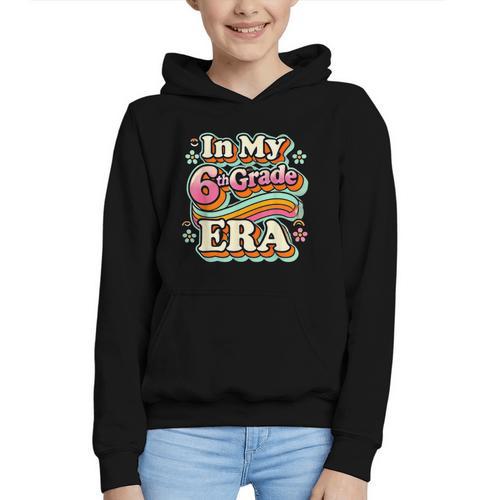 In My Sixth Grade Era Retro 6th Grade Back To School Graphic Youth Hoodie - Savourry