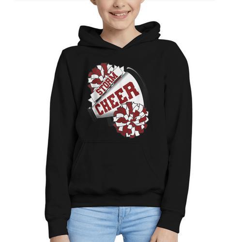 Storm Cheer Back To School Cheerleading Spirit M Graphic Youth Hoodie - Savourry