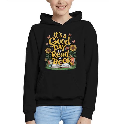 Student It's A Good Day To Read a Book Back To School Graphic Youth Hoodie - Savourry