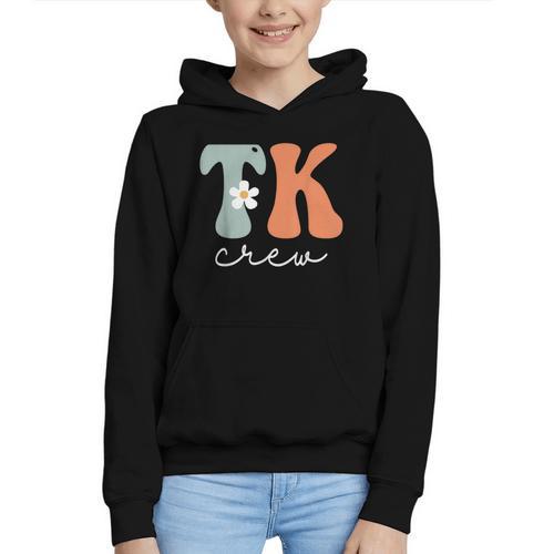 TK Crew Groovy Women Appreciation Day Hello Back To School Graphic Youth Hoodie - Savourry