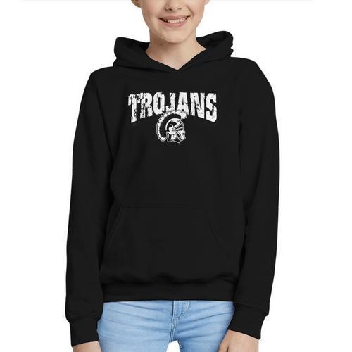 Trojan Back To School Spirit Graphic Youth Hoodie - Savourry