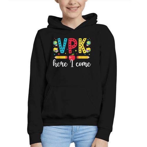 VPK Here I Come VPK Back To School VPK First Day Of VPK Graphic Youth Hoodie - Savourry