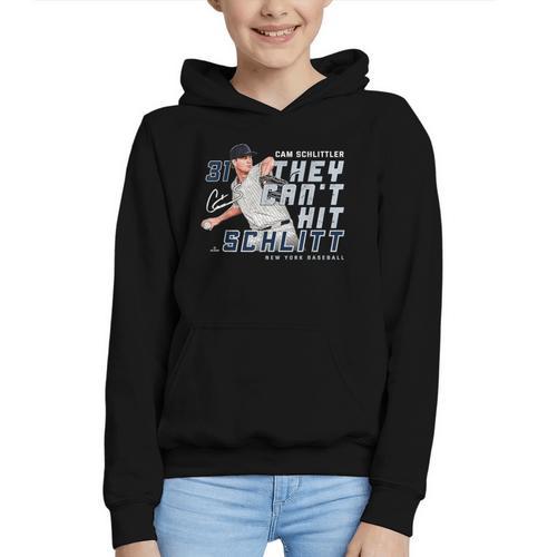 They Can't Hit Schlitt Cam Schlittler New York Baseball MLBP Graphic Youth Hoodie - Sportilla