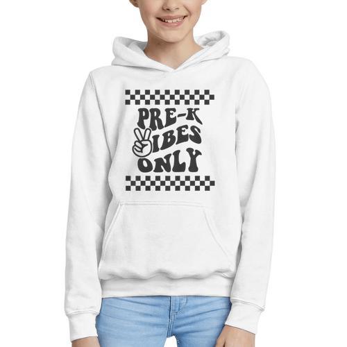 1st Day Of Prek Vibes Only Girls Back To School Pre K Boys Graphic Youth Hoodie - Savourry