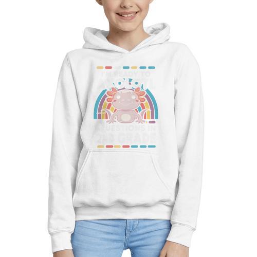 2nd Grade Axolotl Questions Back To School Graphic Youth Hoodie - Savourry