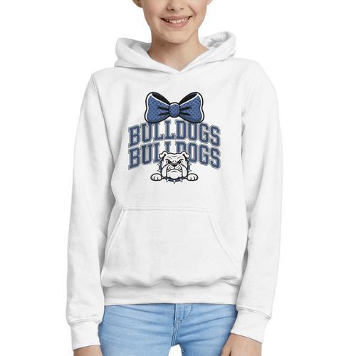 Bulldogs Mascot Team Spirit Sports Fan Back To School Graphic Youth Hoodie - Savourry
