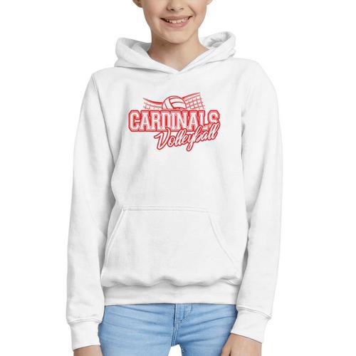 Cardinals Volleyball Back To School Spirit R Graphic Youth Hoodie - Savourry
