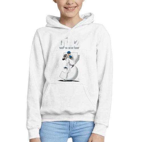 Edwin Diaz Los Angeles D Baseball Players MLBEDD201M Graphic Youth Hoodie - Sportilla