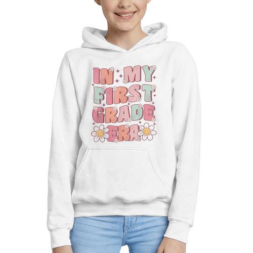 In My First Grade Era Cute Groovy 1st Grade Back To School Graphic Youth Hoodie - Savourry
