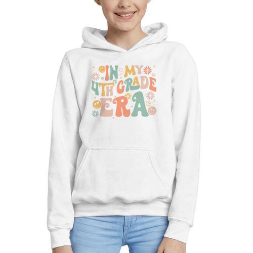 In My Fourth Grade Era Retro 4th Grade Back To School Graphic Youth Hoodie - Savourry