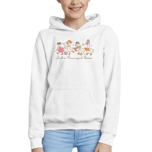 Just a Principal Goose Back To School Silly Goose Principal Graphic Youth Hoodie - Savourry