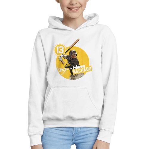 Manny Machado San Diego MLB Baseball Players MLBMAC4056 Graphic Youth Hoodie - Sportilla