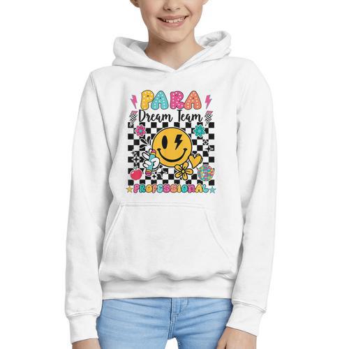Para Dream Team Paraprofessional First Day Back To School Graphic Youth Hoodie - Savourry