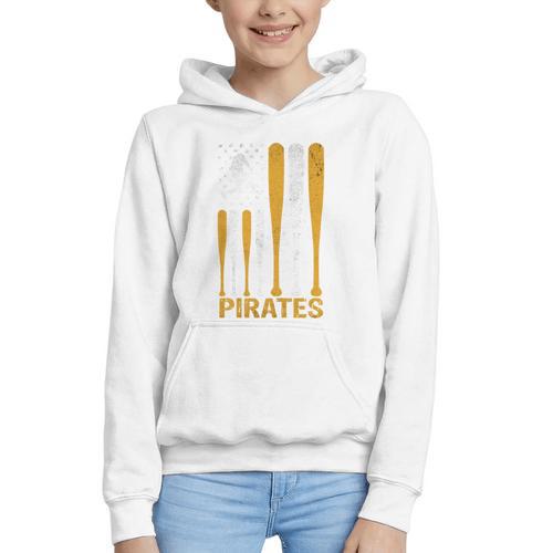 Pirates Baseball Fan Apparel For Sports Enthusiasts Graphic Youth Hoodie - Sportilla